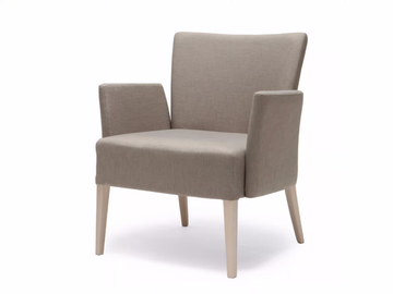 NOBLESSE 213 - Upholstered fabric armchair with armrests by Origins 1971 - view 2